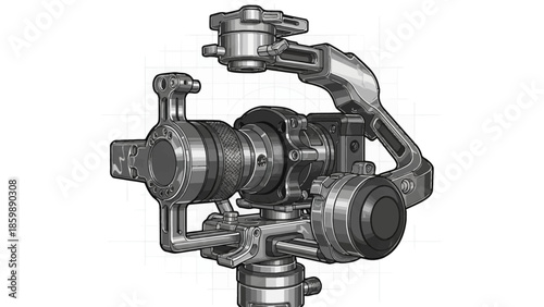 Advanced Gimbal Stabilizer for Smooth Camera Movement and Professional Video Production