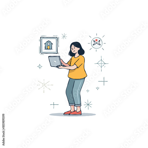 flat icon illustration color 5