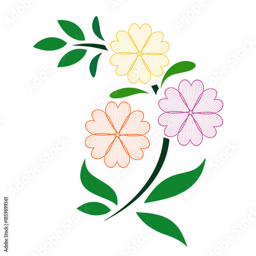 Flowers for decorations Vectors