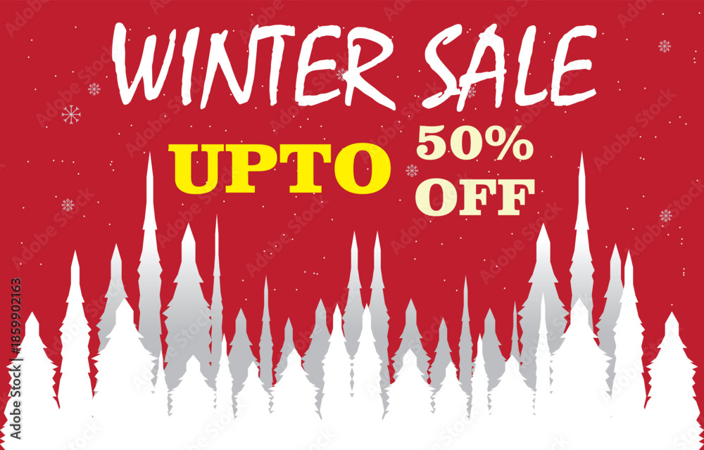 Fototapeta premium forest, cold, december, art, nature, gift, happy, red, text, special, fashion, promo