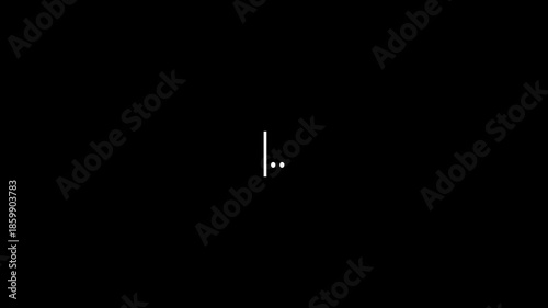 game dialogue typing dots loading animation with minimal dark interface design.