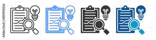 Result Icon Set Vector Collection Isolated In Black And White