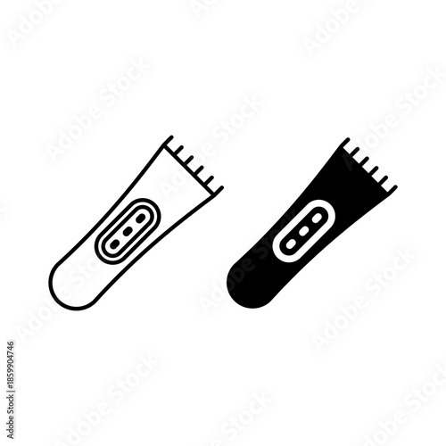 Hair clipper vector illustration icons set template