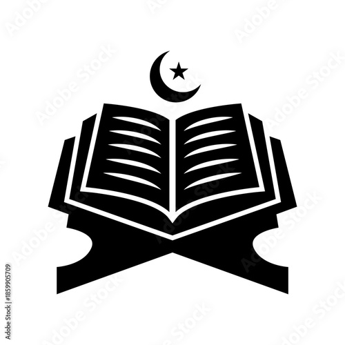 Al quran vector illustration icon template