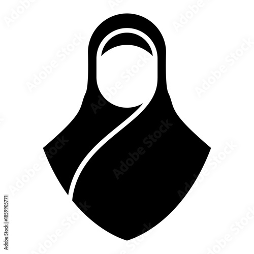 Hijab vector illustration icon template