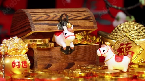 Year of the Horse Chinese New Year video footage