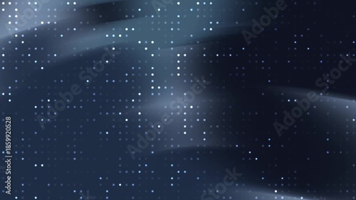 Wallpaper Mural Abstract matrix of lights over a dark rippled surface Torontodigital.ca