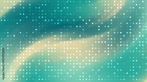 Wallpaper Mural Displays a teal background with blurred highlights covered in dotted patterns Torontodigital.ca