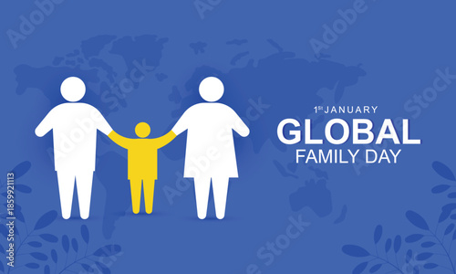 Global Family Day social media banner design