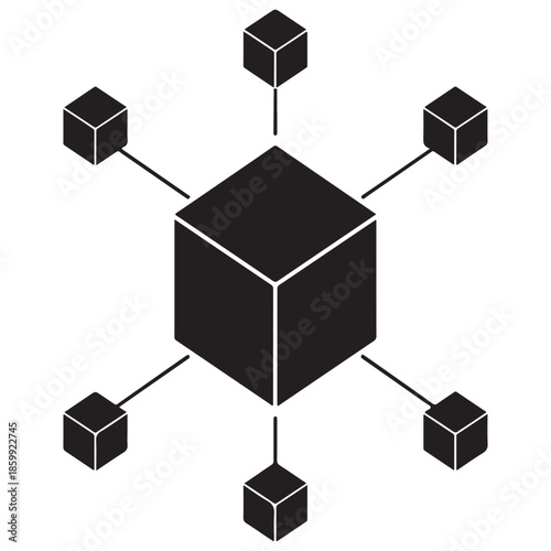 A visual representation of a central hub distributing connections to surrounding nodes