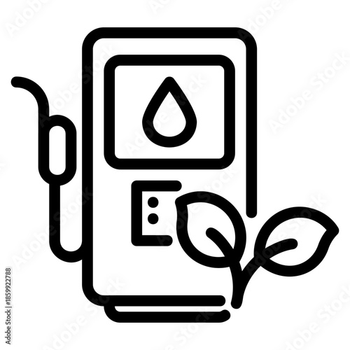 Bio fuel icon