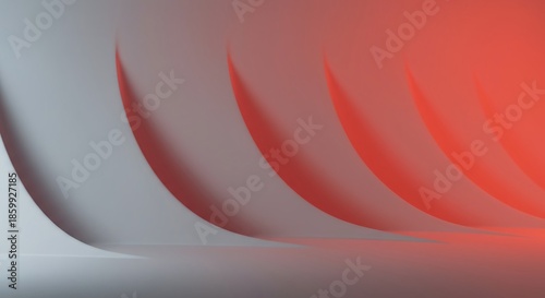 Seamless abstract curved wall background design with smooth transitions and empty, bright space for copy or product placement, shape, minimalist, curvature