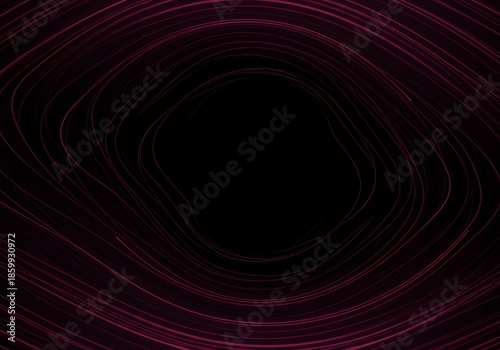 Minimalist abstract background featuring subtle rhythmic wave patterns dissolving into a deep, silent void, suggesting unused potential, dark, blank, deep