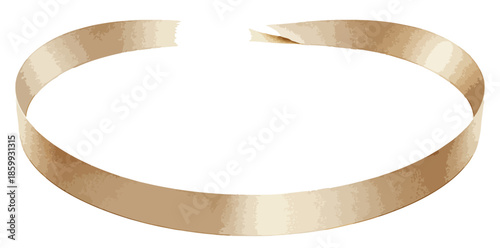 Gargantilla tipo 'choker' minimalista de metal dorado con abertura frontal, aislada sobre fondo blanco.