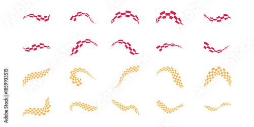 Flag Race Illustration