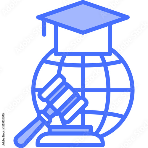 Student Rights blue icon