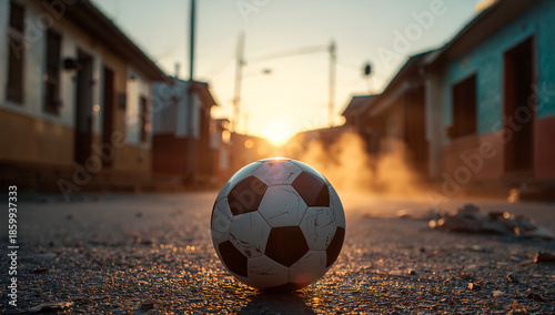 Futebol de rua: paixão brasileira ao pôr do sol