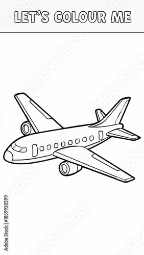 Single-page colouring of commercial passenger aircraft