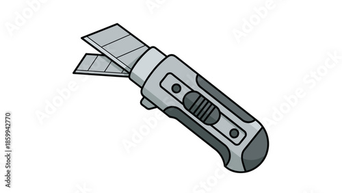 Utility Knife with Retractable Blade.