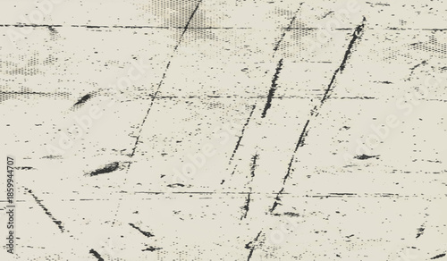 Minimalist Abstract Black and White Grunge Texture Vector Design with Dust, Scratches, Grainy Noise and Raw Distressed Visual Effects.