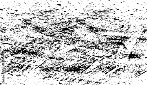 Minimalist Abstract Black and White Grunge Texture Vector Design with Dust, Scratches, Grainy Noise and Raw Distressed Visual Effects.
