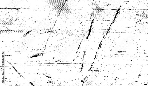 Minimalist Abstract Black and White Grunge Texture Vector Design with Dust, Scratches, Grainy Noise and Raw Distressed Visual Effects.
