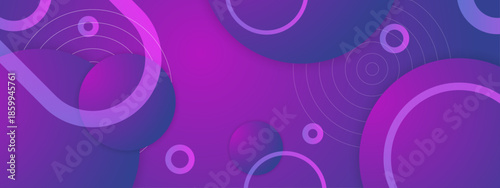 Pink purple gradient background with circles and concentric rings suitable for abstract designs, tech presentations, website backgrounds, and feminine branding
