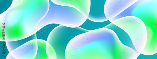 Dynamic abstract design with colorful flowing shapes perfect for use as a background or wallpaper in creative projects. Transformative and visually engaging concept
