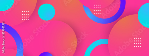 Abstract design with colorful circles and square dots suitable for backgrounds, branding, web design, and vibrant graphic projects. Energizing visual element