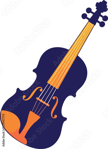 Stylized Violin Icon
