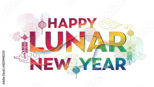 Celebrating Lunar New Year with vibrant colors and festive decorations
