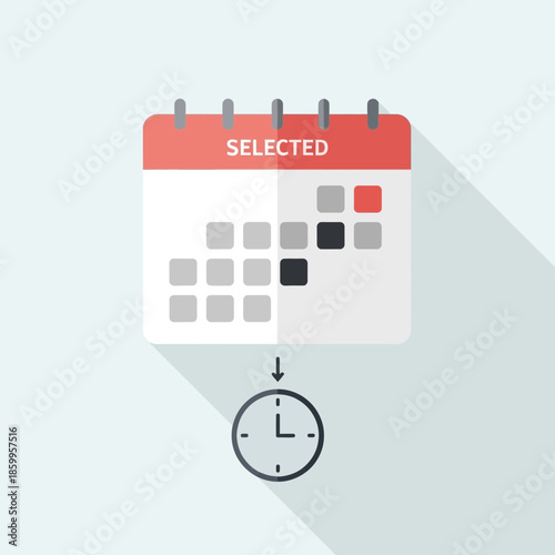 Calendar Date Selection Concept.