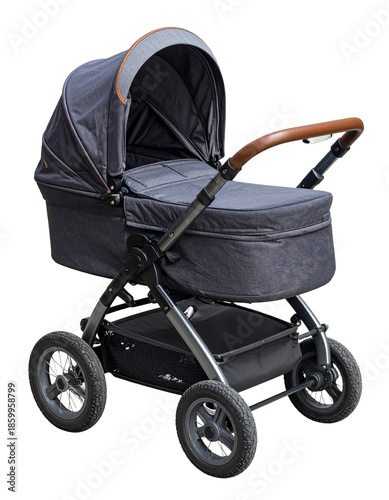 Baby stroller Isolated on transparent or white, Cut out