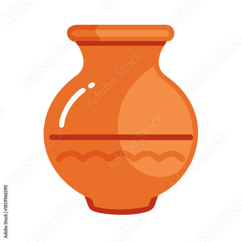 Clay pot look like original.