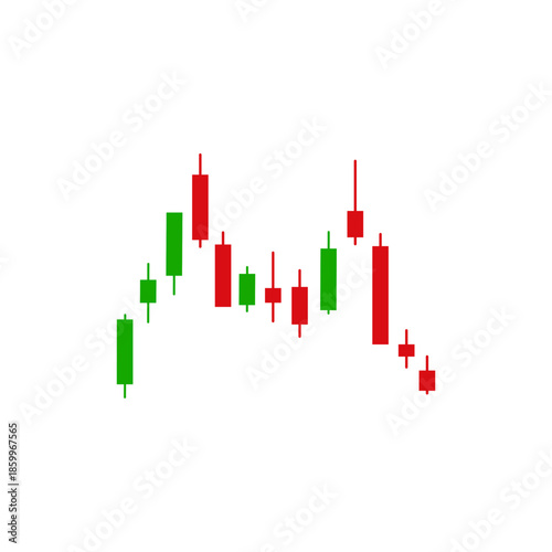 High-contrast financial candlestick patterns depicting market volatility and trading signals, essential for technical analysis, stock brokerage assets and investment education materials.