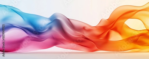 Abstract color patterns representing flowing textures and dynamic design elements. Creative wave forms and materials used in the background for artistic expression in banners, Generative AI