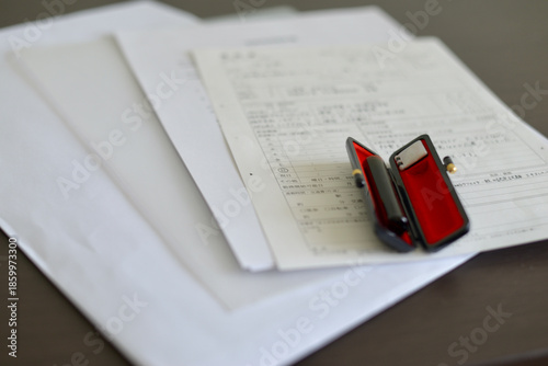 封筒と履歴書