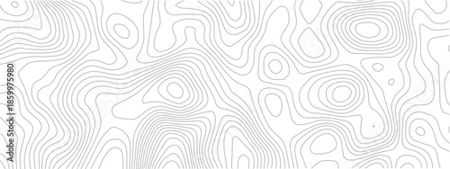 Modern Abstract Seamless Background Featuring Thin Black Lines and Flowing Circular Wave Geometry