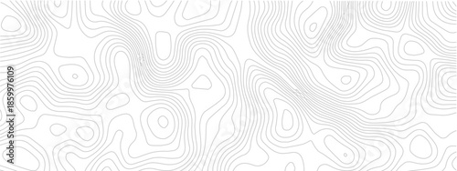 Modern Abstract Seamless Geometric Vector Background Featuring Black Linear Elements and Flowing Circular Wave Ornaments