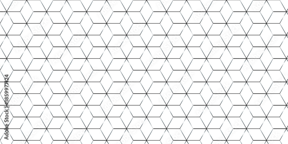 Fototapeta premium Futuristic hexagon pattern vector cube design. Cubic concept design abstract technology background. 