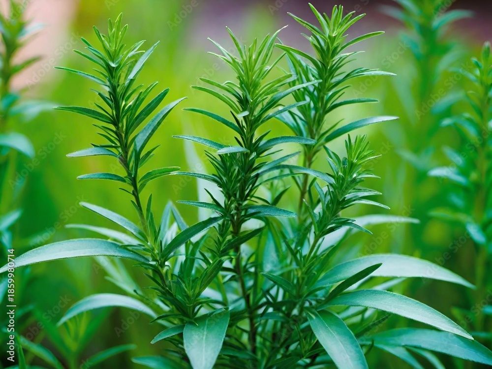 Obraz premium green grass in the forest