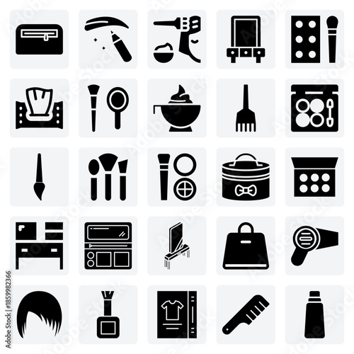 On-The-Go Beauty Kit – The Contents Of A Cosmetic Bag Including A Mirror, Palette, And Eyebrow Pencil