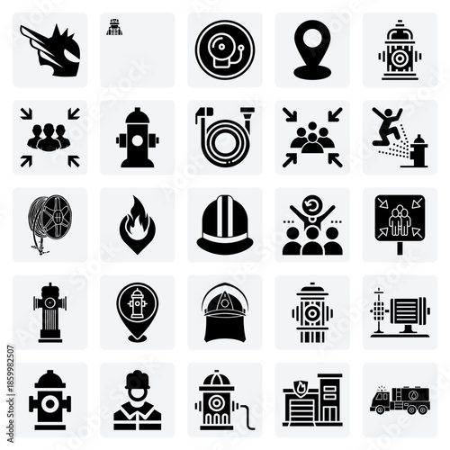 The Firefighter'S Role In Public Safety – Essential Gear Like Helmets And Hoses For Emergency Response Illustrations.