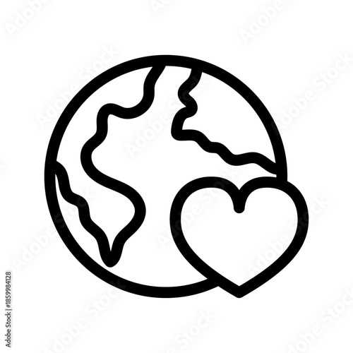 Global Relief Line Icon of International Aid Icon Set