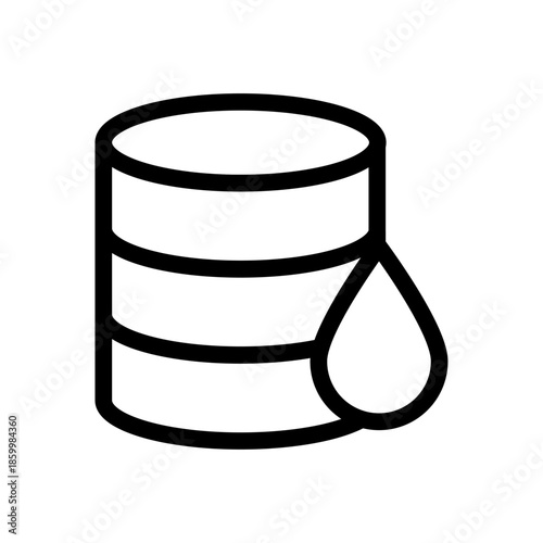 Blood Storage Unit Line Icon of Blood Work Icon Set