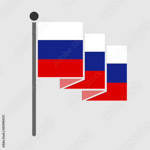 National flag of Russia design