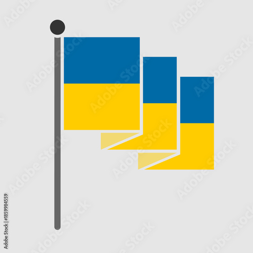 National flag of Ukraine design