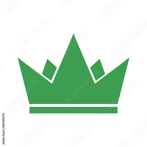Green Crown Logo Vector