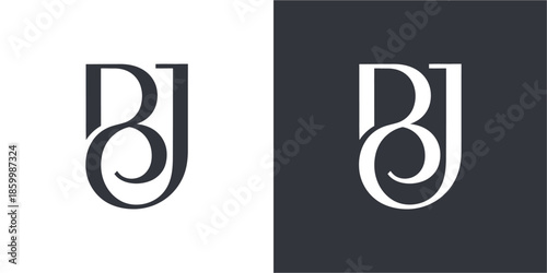 Photos BJ Initial Logo Monogram Vector Design
