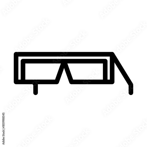 Smart Glasses Line Icon of Wearable Health Tech Icon Set